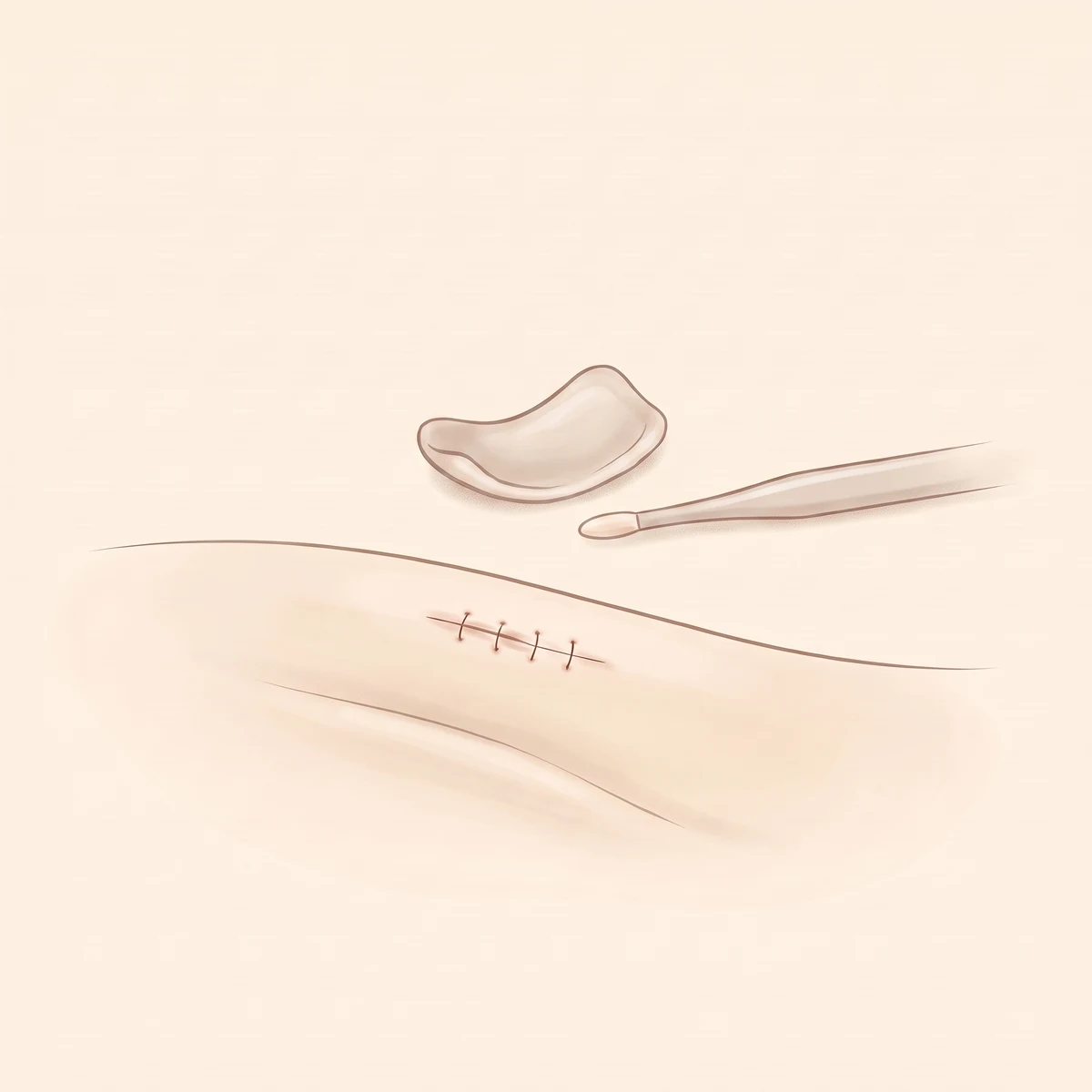 무보형물 코성형 수술 과정 02 — 채취 · 봉합