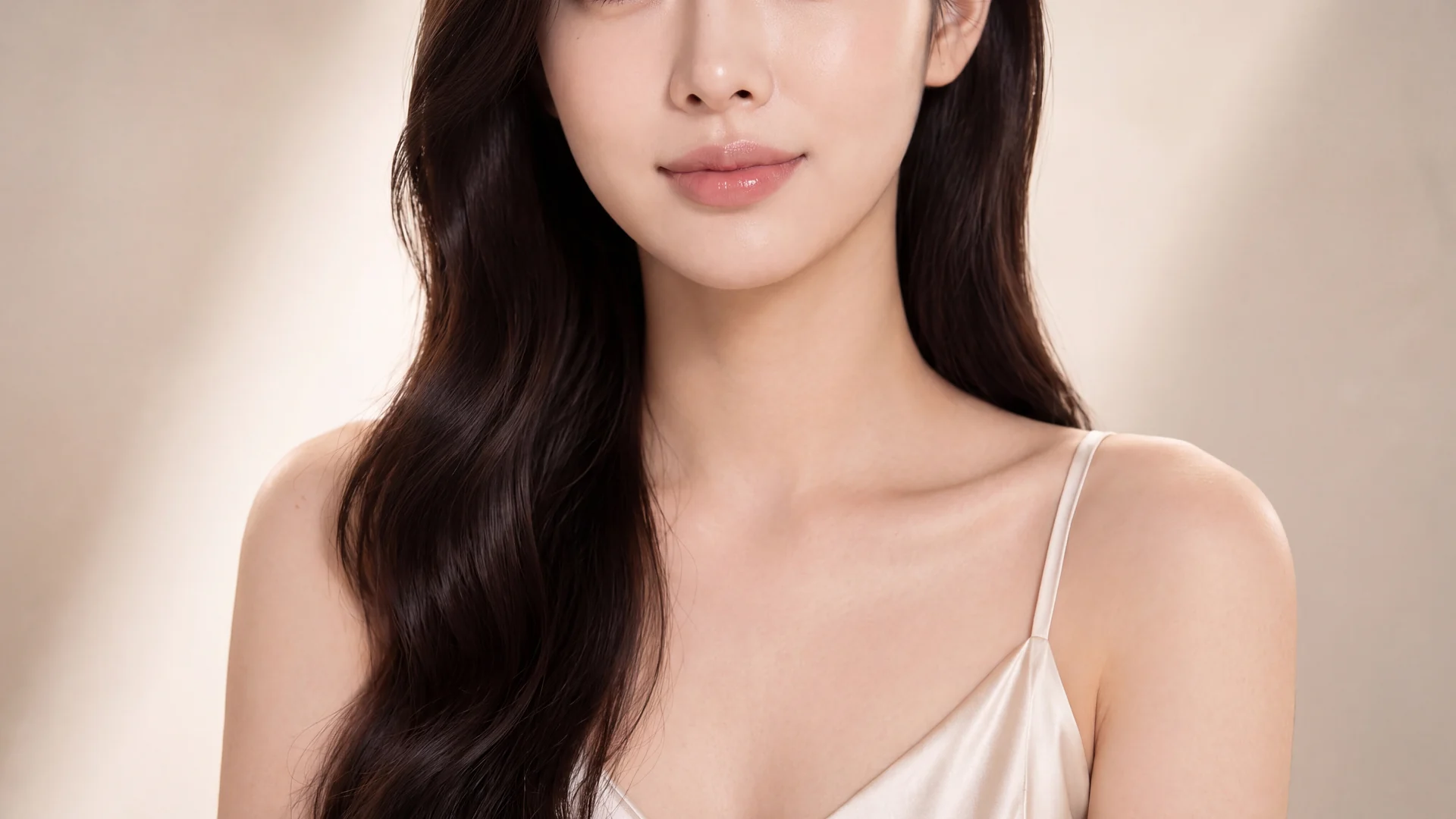 정면에서 본 코와 콧볼 라인