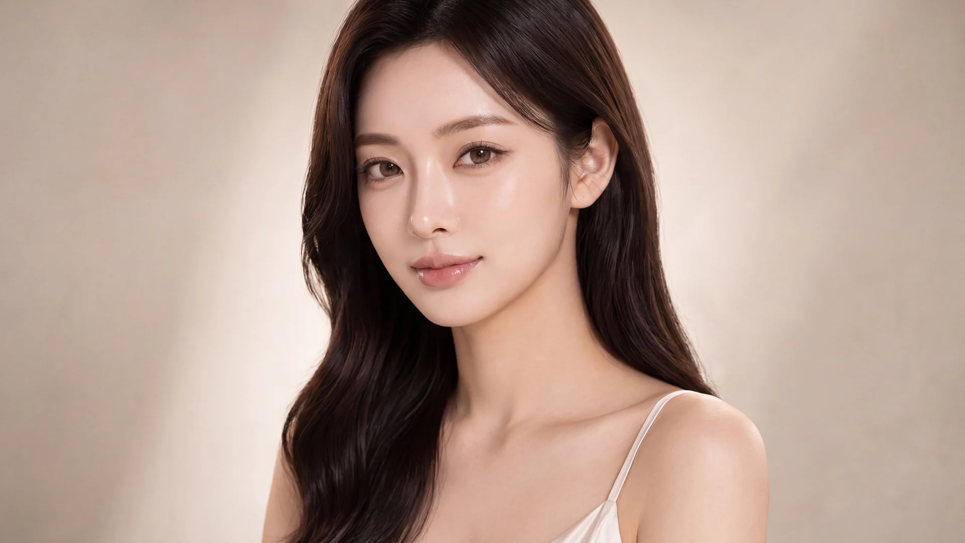 3/4 측면에서 본 자연스러운 콧대와 코끝 라인
