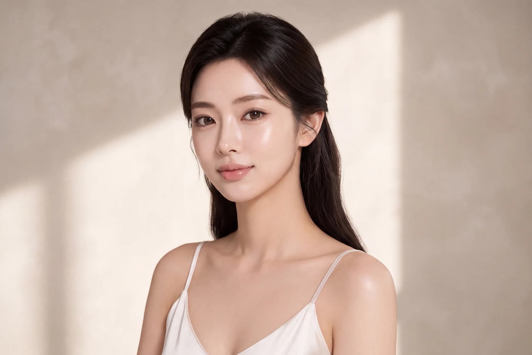 이물질제거의 제거와 복원 개념을 표현한 한국인 여성 모델 이미지컷