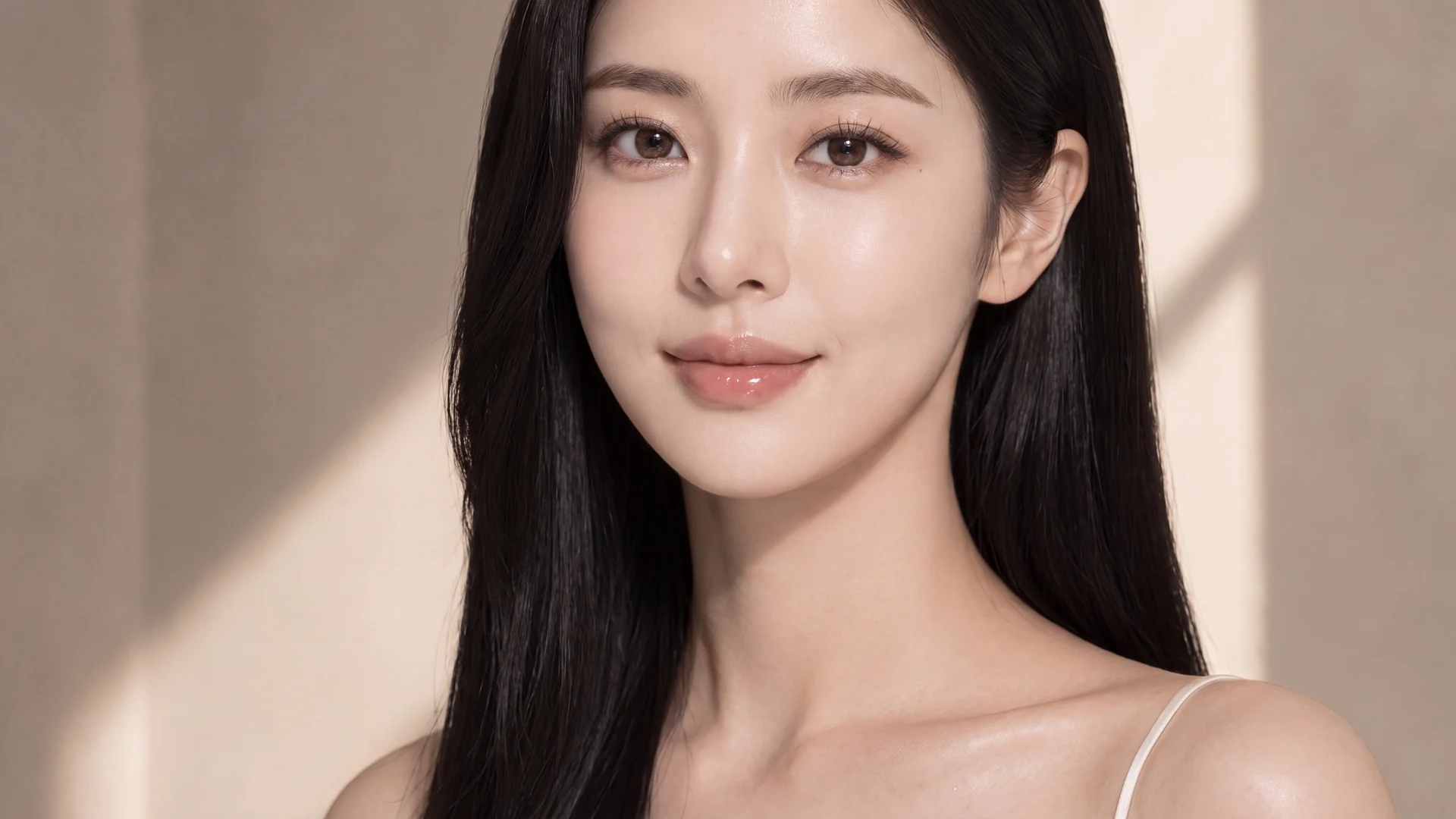 필러 상담 모델, 자연스러운 볼륨의 상반신