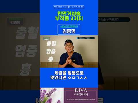 안면거상술 부작용 3가지 관리법